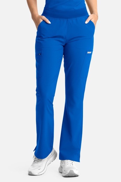 Women's Maevn Momentum Flare Leg jogger scrub trousers royal blue-1