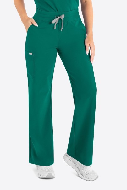 Women's Maevn Momentum Wide Leg scrub trousers hunter green