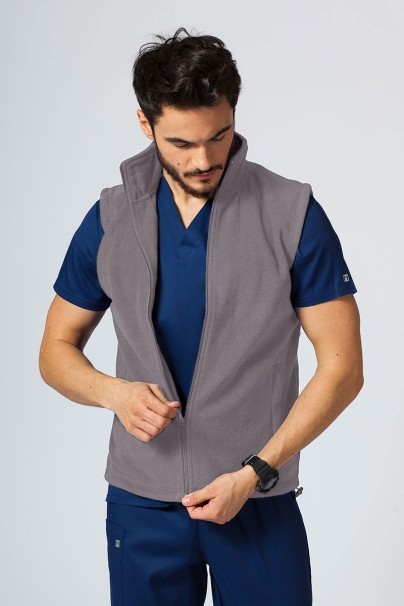 Men’s Malfini Fleece vest steel grey