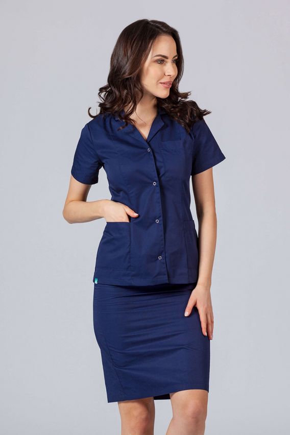 Żakiet z kołnierzem Sunrise Uniforms karaibski błękit-1