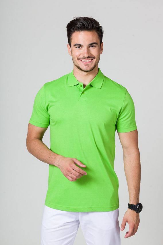 Men’s Malfini Single Jersey polo shirt apple green-1