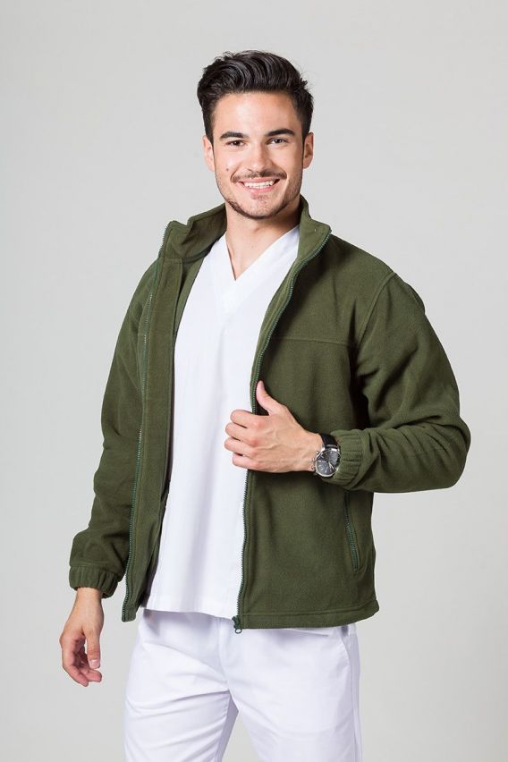 Men’s Malfini Fleece top bottle green-1