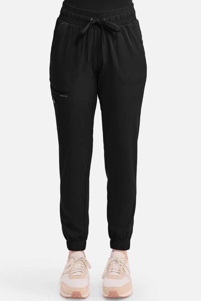 Women's Healing Hands Renee jogger scrub trousers black-1
