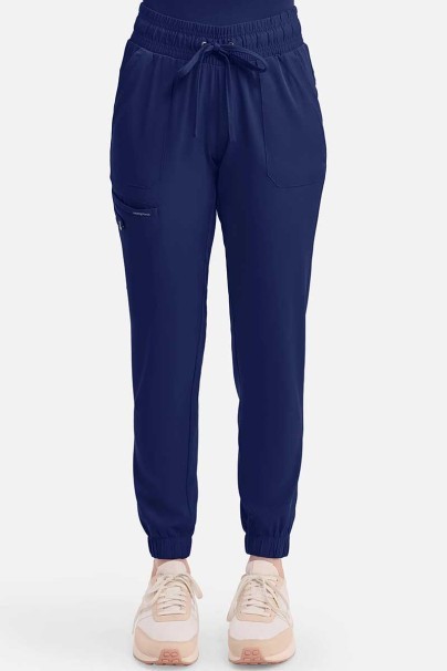 Women's Healing Hands Renee jogger scrub trousers navy-1
