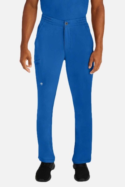 Men's Healing Hands Ryan Zip Fly scrub trousers royal blue-1