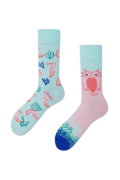 A lot of Axolotls COLOURFUL SOCKS – MANY MORNINGS-1