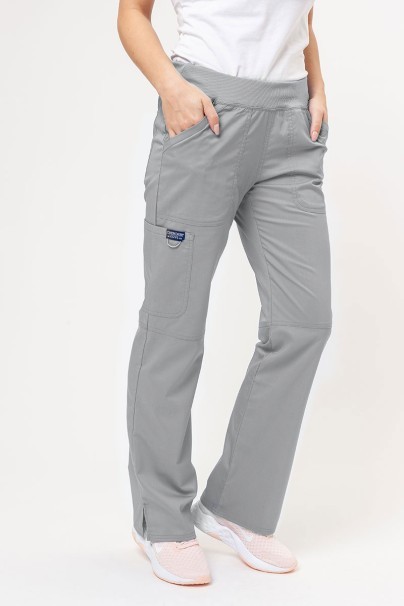Women’s Cherokee Revolution Straight Leg scrub trousers grey-1