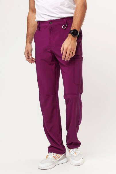 Men’s Cherokee Infinity Fly scrub trousers wine-1