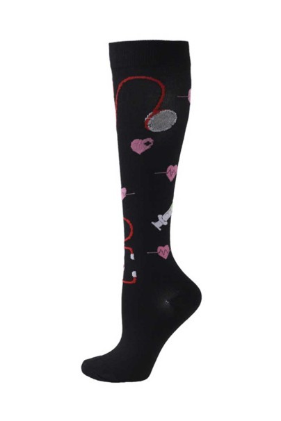 Uniforms World Care compression socks black syringe-1