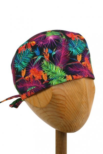 Unisex Sunrise Uniforms Style medical cap colorful leaves-1