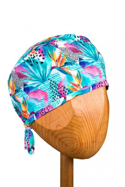 Unisex Sunrise Uniforms Style medical cap strelizia flowers-1