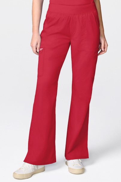 Women's Cherokee Revolution Flared scrub trousers red