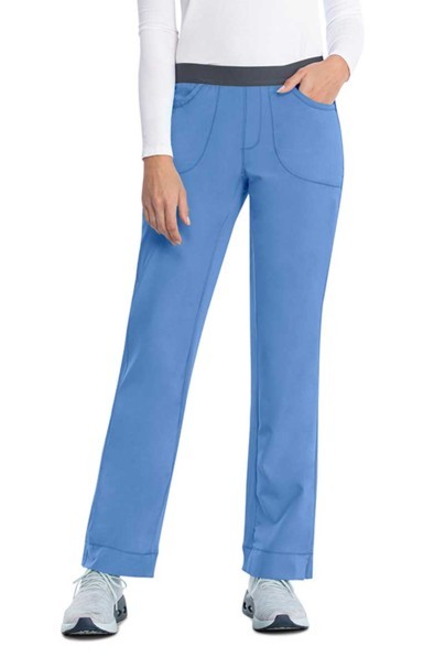 Women's Cherokee Infinity Slim Pull-on scrub trousers ceil blue-1