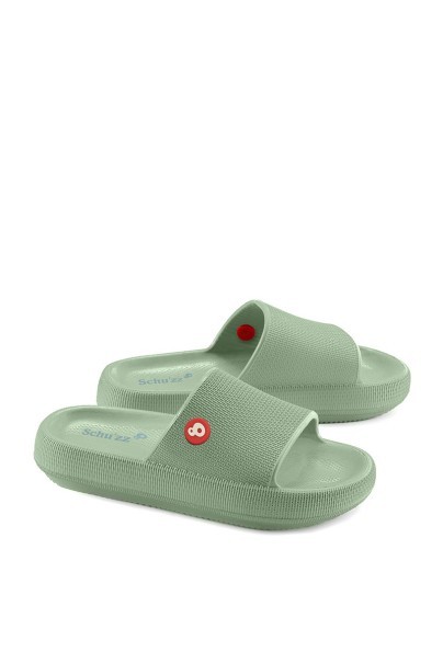 Schu'zz Claquette shoes/flip-flops olive-1