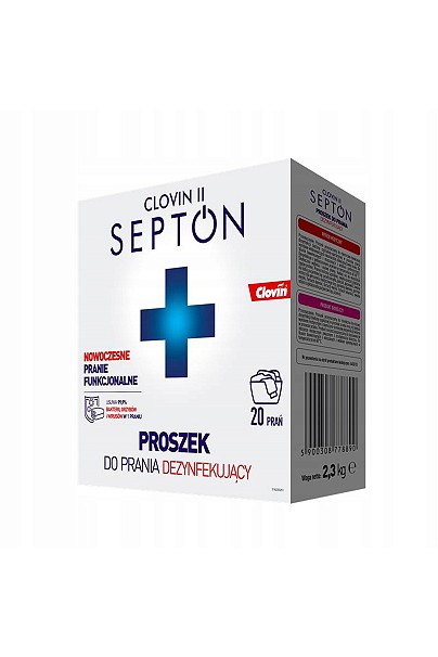 Clovin II Septon - disinfecting, biocidal, and phosphate-free laundry detergent (2.3 kg)