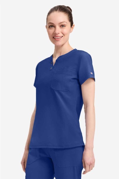 Women's Dickies EDS NXT Round Neck scrub top galaxy blue-1