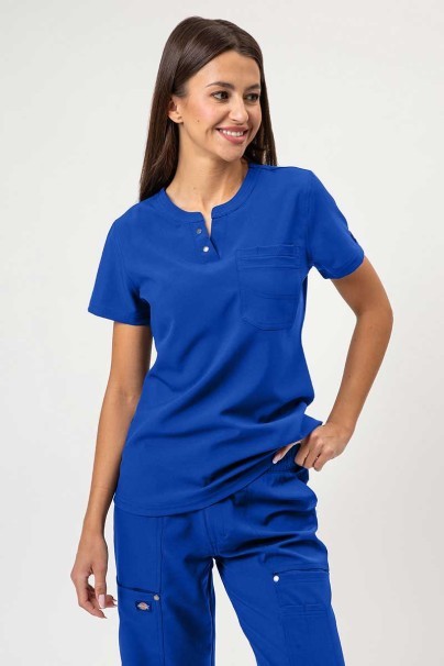 Women's Dickies EDS NXT Round Neck scrub top galaxy blue-1