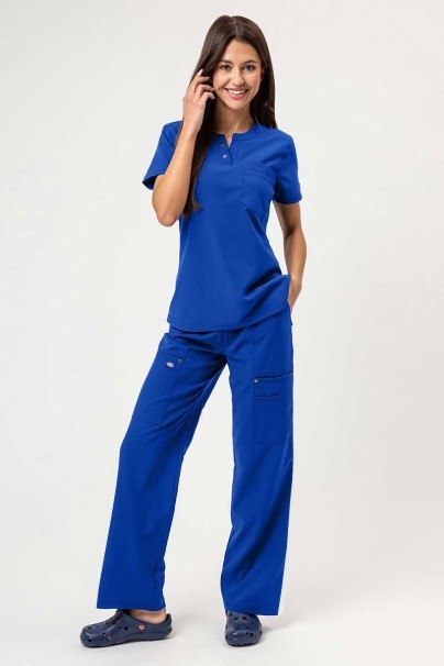 Women's Dickies EDS NXT scrubs set (Round Neck top, Wide Leg trousers) galaxy blue-1