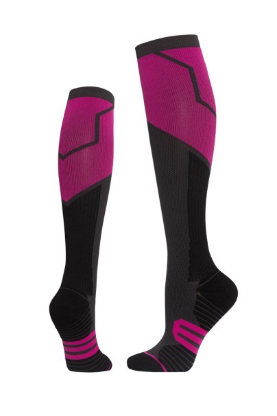 Uniforms World Feather compression socks black-purple-1