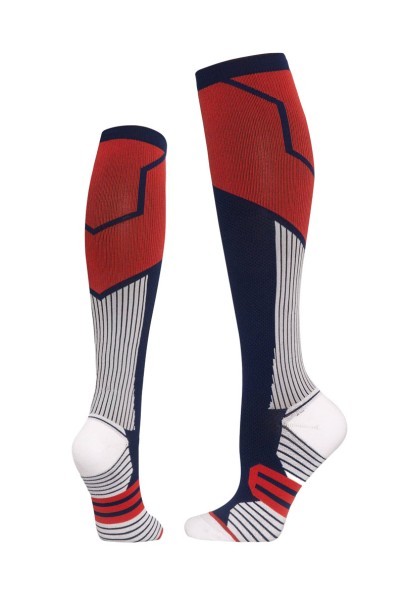 Uniforms World Emsley compression socks black-red