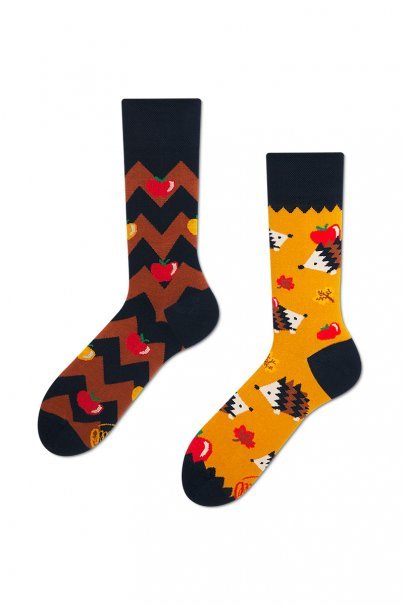 Apple HedGeHog COLOURFUL SOCKS – MANY MORNINGS-1