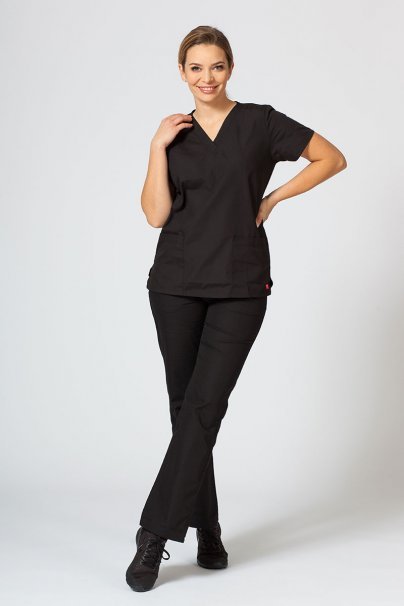 Women's Maevn Red Panda scrubs set black-1