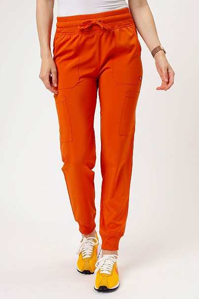 Women’s Dickies EDS Essentials Mid Rise jogger scrub trousers orange
