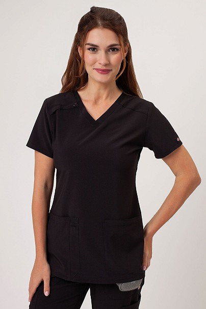 Women’s Dickies EDS Essentials V-neck scrub top black