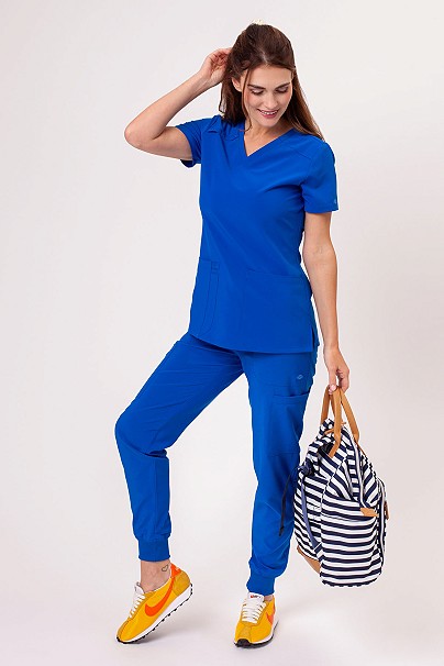 Women's Dickies EDS Essentials Jogger scrubs set royal blue