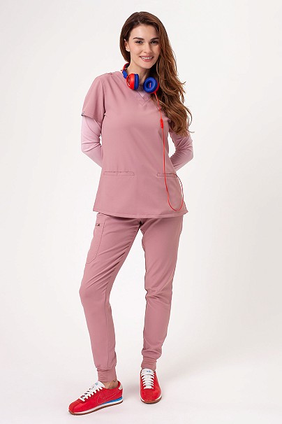 Women's Sunrise Lite Fit jogger scrub set blush pink