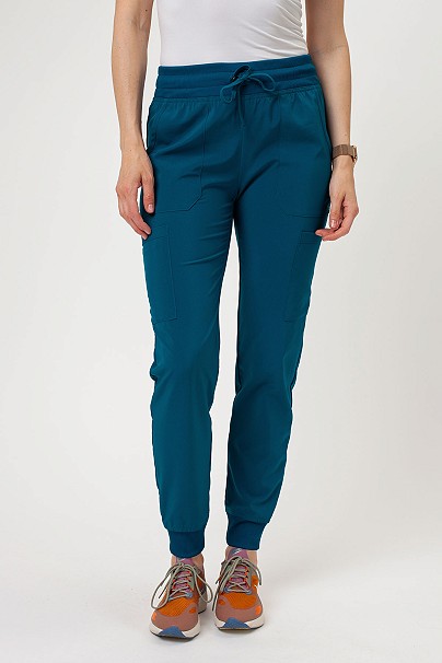 Women’s Dickies EDS Essentials Mid Rise jogger scrub trousers caribbean blue