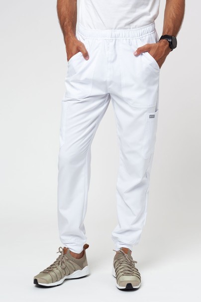 Men's Maevn Momentum Fly Cargo jogger scrub trousers white-1