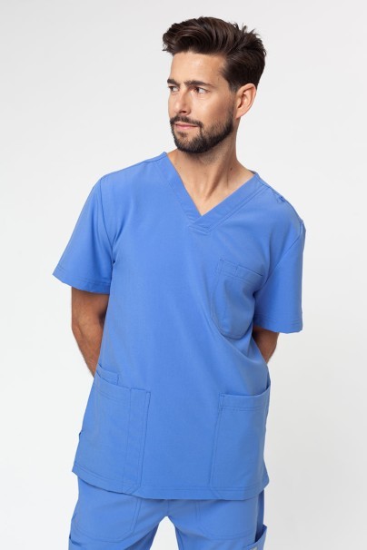 Men's Maevn Momentum V-neck scrub top ceil blue-1