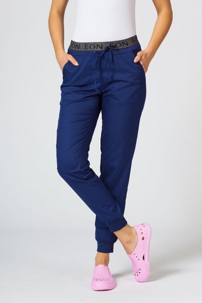 Women's Maevn EON Sporty & Comfy jogger scrub trousers navy-1