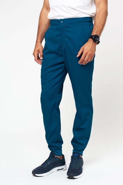 Men's Maevn Matrix scrub jogger trousers caribbean blue-1