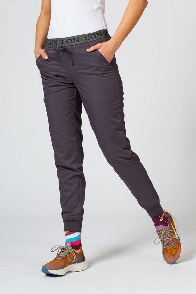 Women's Maevn EON Sporty & Comfy jogger scrub trousers charcoal-1