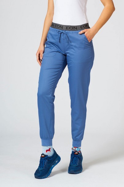Women's Maevn EON Sporty & Comfy jogger scrub trousers infinity blue-1