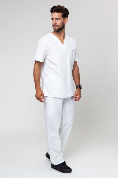 Men's Cherokee Originals scrubs set (4876 top, 4100 trousers) white-1