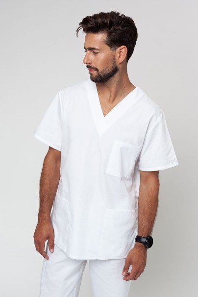 Men’s Cherokee Originals V-neck scrub top white-1