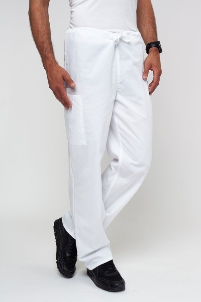 Men’s Cherokee Originals Cargo scrub trousers white-1