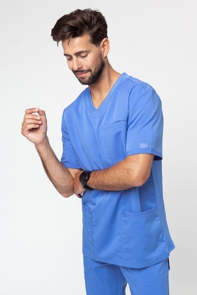 Men's Dickies Balance V-neck scrub top ceil blue-1