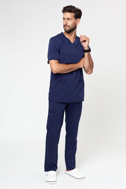 Men's Dickies Balance scrubs set (V-neck top, Mid Rise trousers) true navy-1