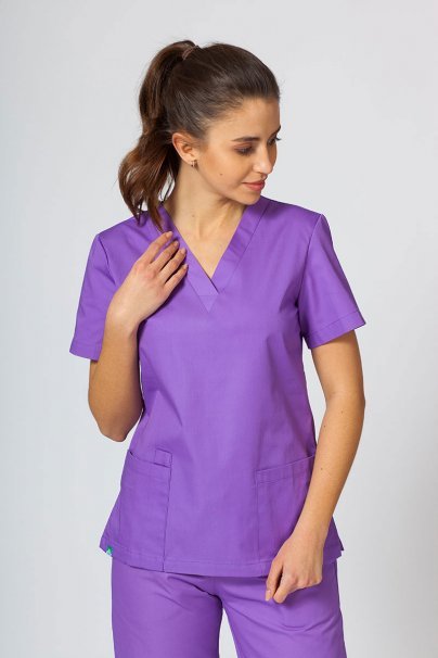 Women's Sunrise Uniforms Basic Light scrub top violet-1