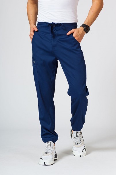 Men's Maevn Matrix scrub jogger trousers true navy-1