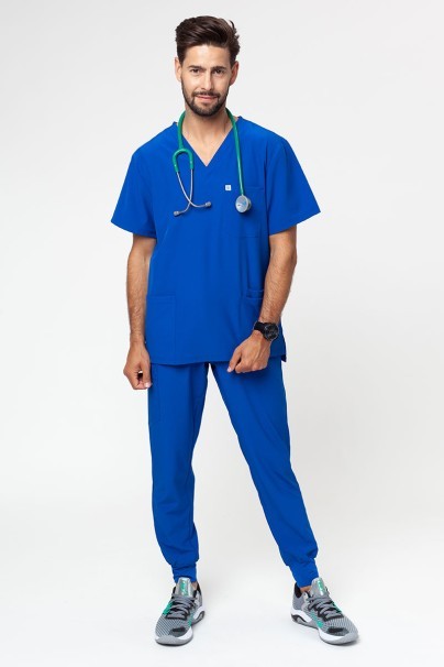 Men’s Uniforms World 309TS™ Louis scrubs set royal blue-1