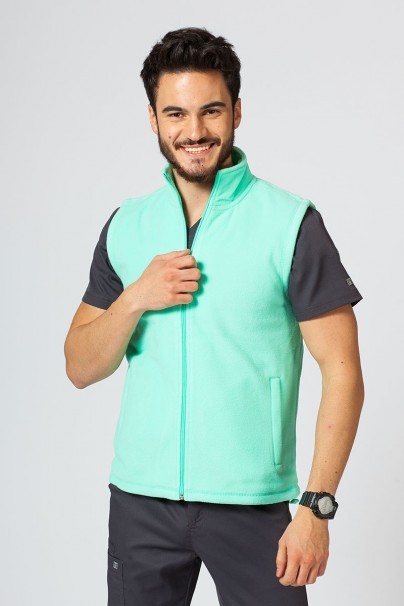 Men’s Malfini Fleece vest mint-1