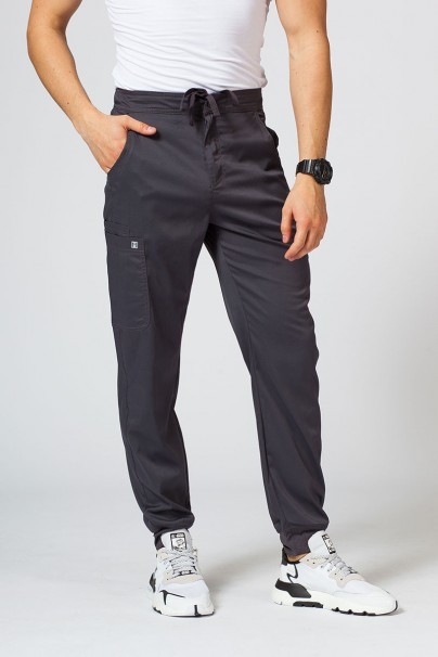 Men's Maevn Matrix scrub jogger trousers pewter-1