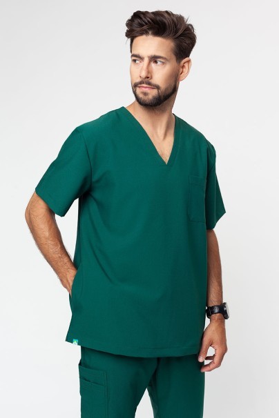 Men’s Sunrise Uniforms Premium Dose scrub top bottle green-1