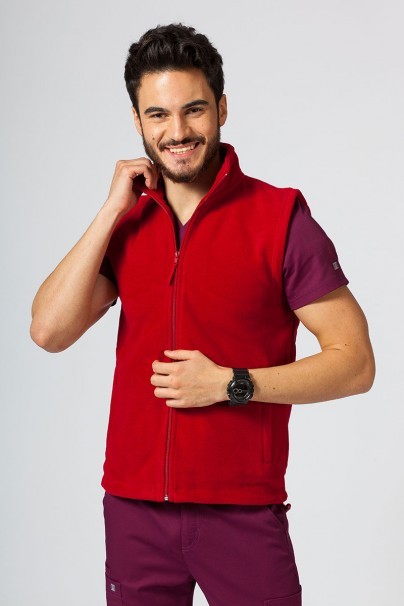 Men’s Malfini Fleece vest marlboro red-1