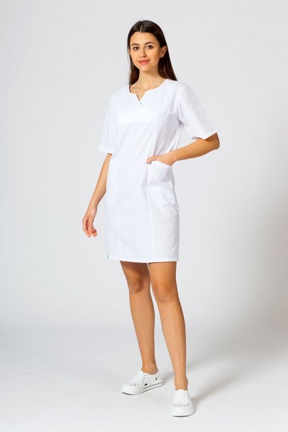 Women’s Sunrise Uniforms classic scrub dress white-1